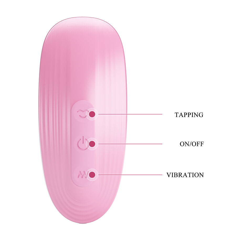 Kit de stimulation 3-en-1 : pinces à tétons, vibromasseur et stimulateur à tapotements — Pretty Love Flirtation