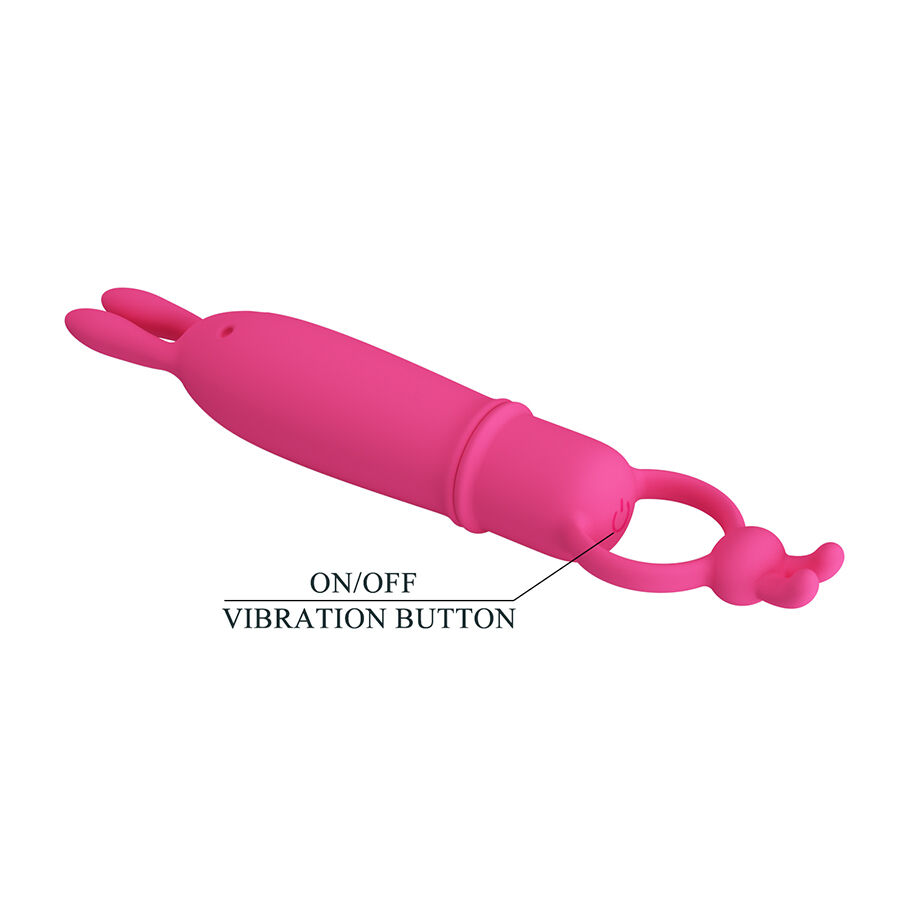 Vibrateur rabbit Delia avec anneau de résistance — PRETTY LOVE FLIRTATION