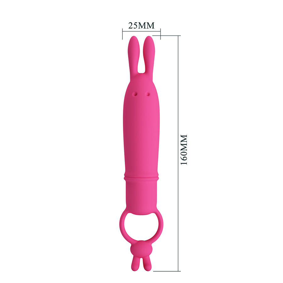 Vibrateur rabbit Delia avec anneau de résistance — PRETTY LOVE FLIRTATION