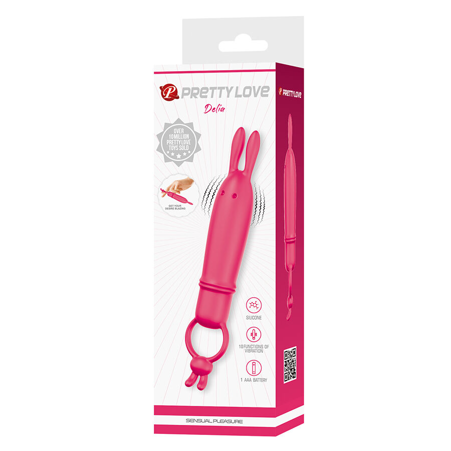 Vibrateur rabbit Delia avec anneau de résistance — PRETTY LOVE FLIRTATION
