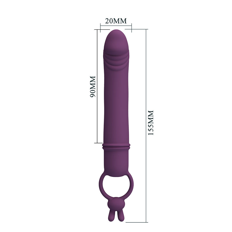 Vibrateur compact Cora avec anneau de maintien — PRETTY LOVE FLIRTATION