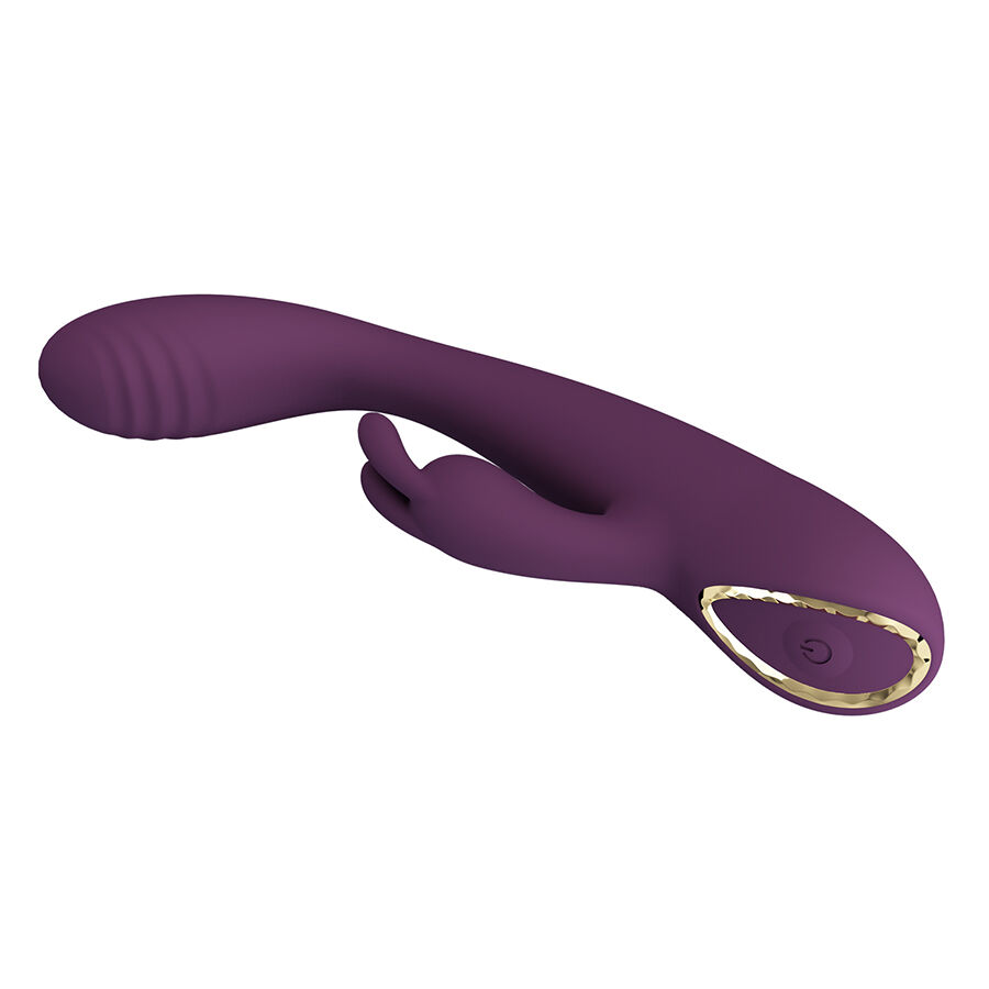 Vibromasseur rabbit violet avec stimulateur — PRETTY LOVE FLIRTATION