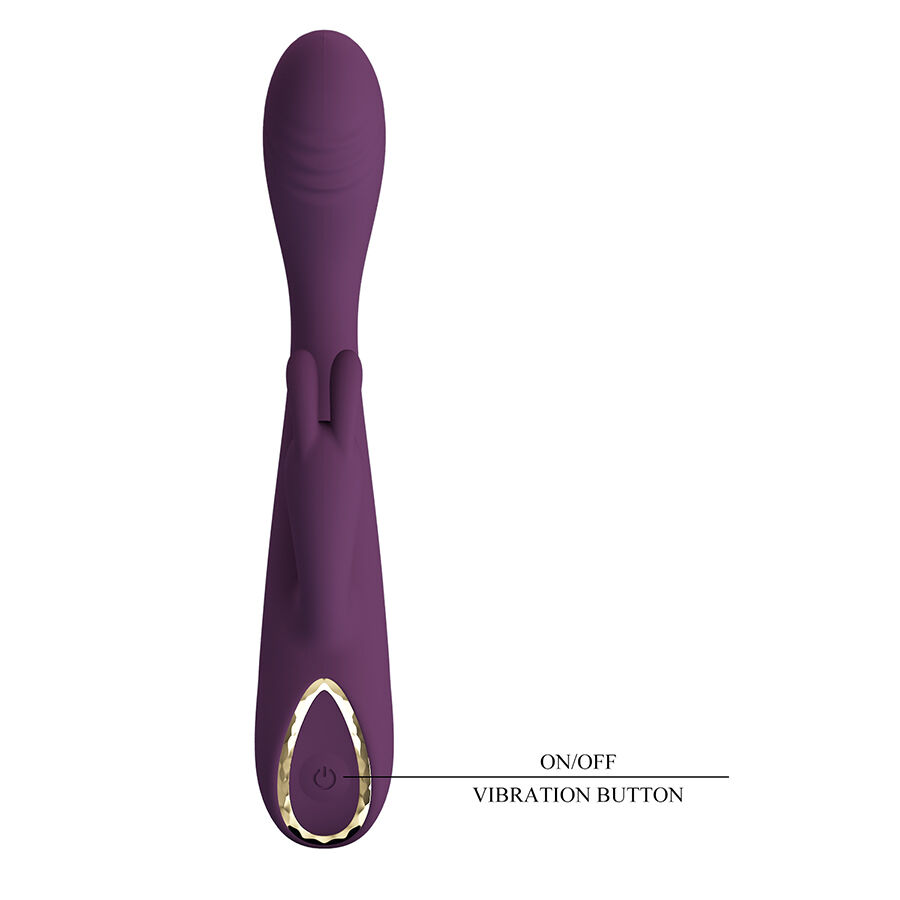 Vibromasseur rabbit violet avec stimulateur — PRETTY LOVE FLIRTATION