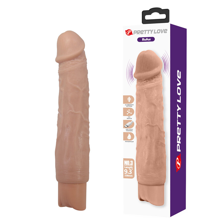 Vibrateur réaliste flexible Rufus — Pretty Love High Grade