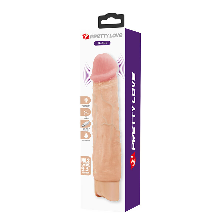 Vibrateur réaliste flexible Rufus — Pretty Love High Grade