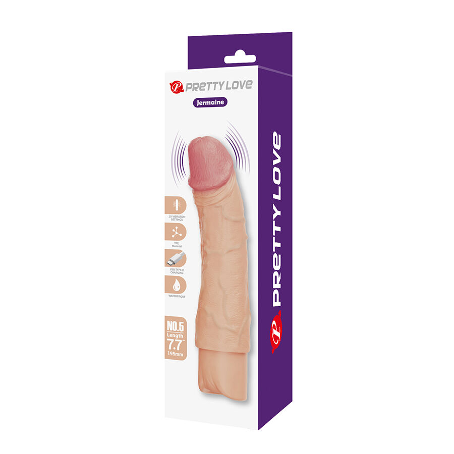 Vibrateur réaliste flexible Jermaine — PRETTY LOVE HIGH GRADE