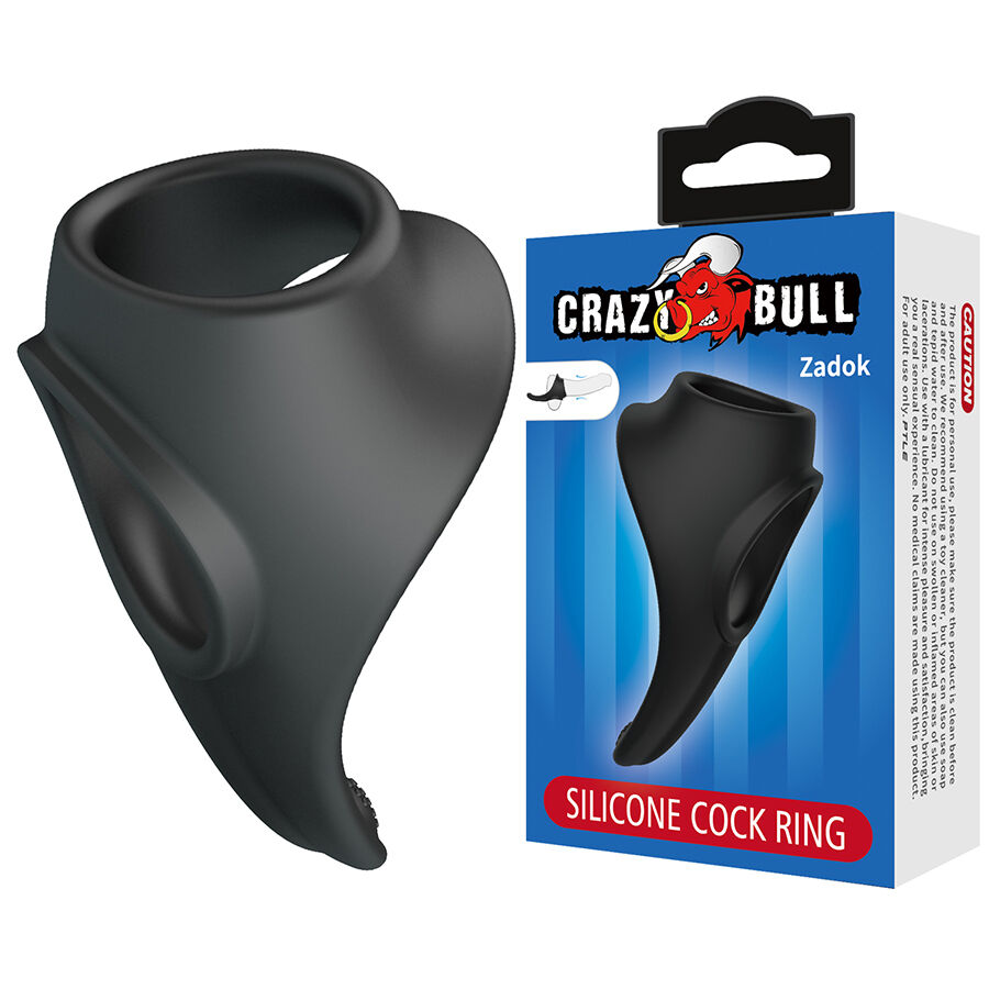 Anneau ergonomique Zadok avec stimulateur périnéal — CRAZY BULL