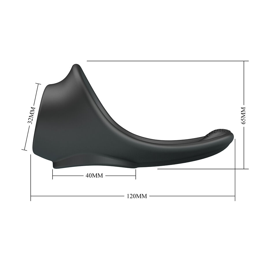 Anneau ergonomique Zadok avec stimulateur périnéal — CRAZY BULL