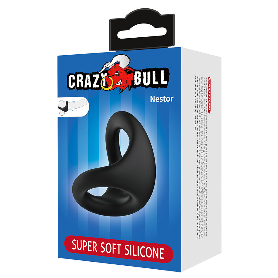 Anneau ergonomique double pour pénis et testicules — CRAZY BULL