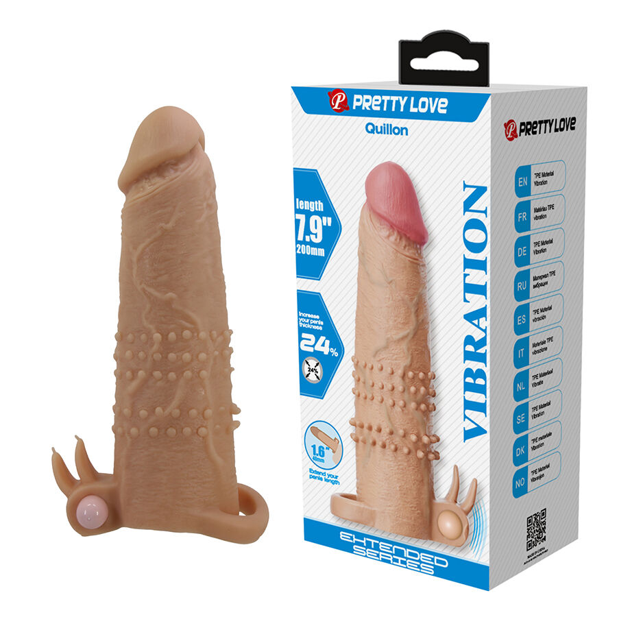 Manchon vibrant duo avec stimulateur clitoridien — PRETTY LOVE MALE