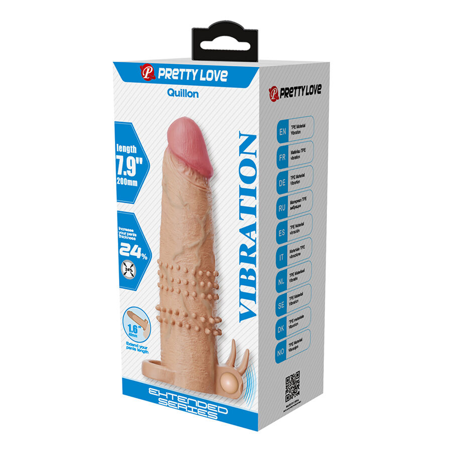 Manchon vibrant duo avec stimulateur clitoridien — PRETTY LOVE MALE