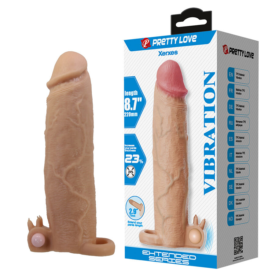 Manchon vibrant avec stimulateur clitorien — PRETTY LOVE MALE