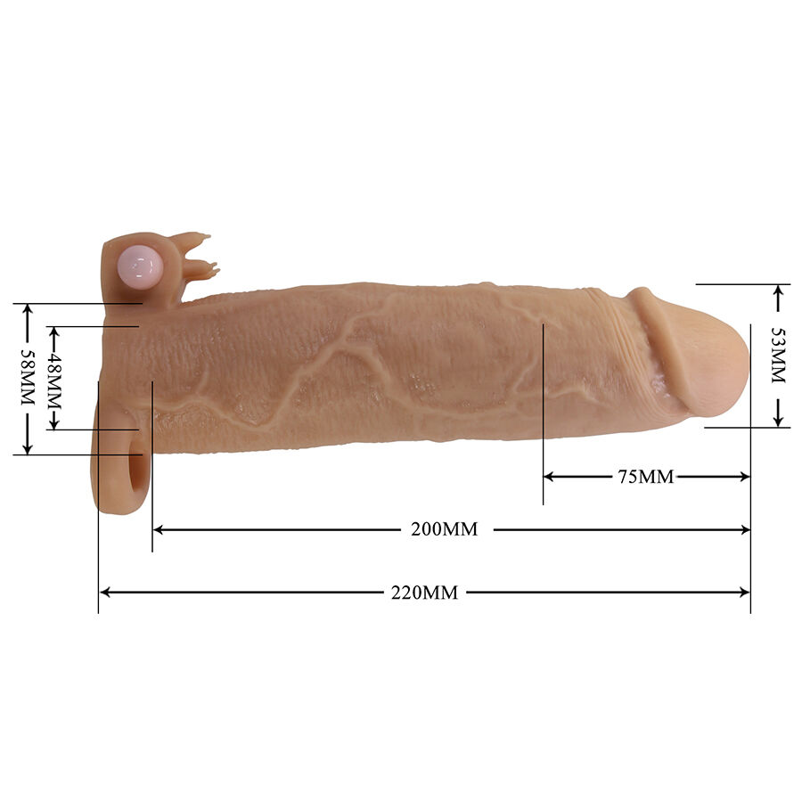 Manchon vibrant avec stimulateur clitorien — PRETTY LOVE MALE