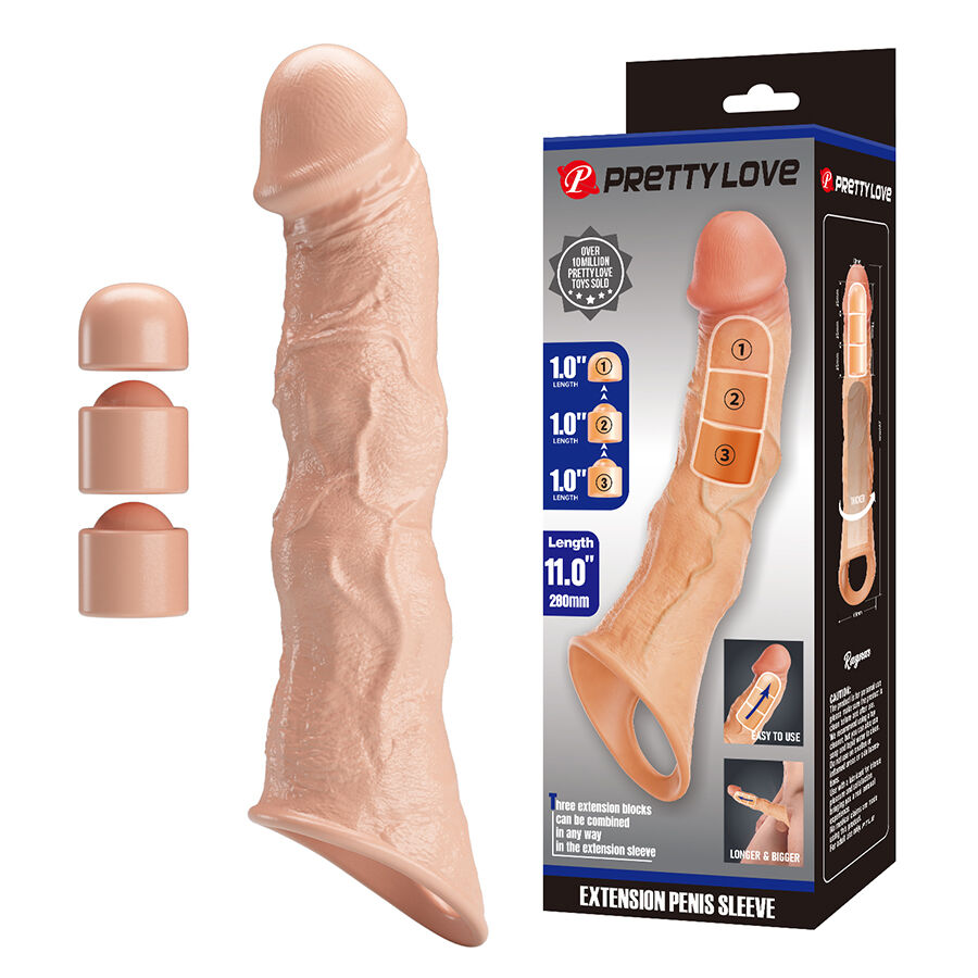 Coque d'extension transparente avec inserts réglables — PRETTY LOVE MALE