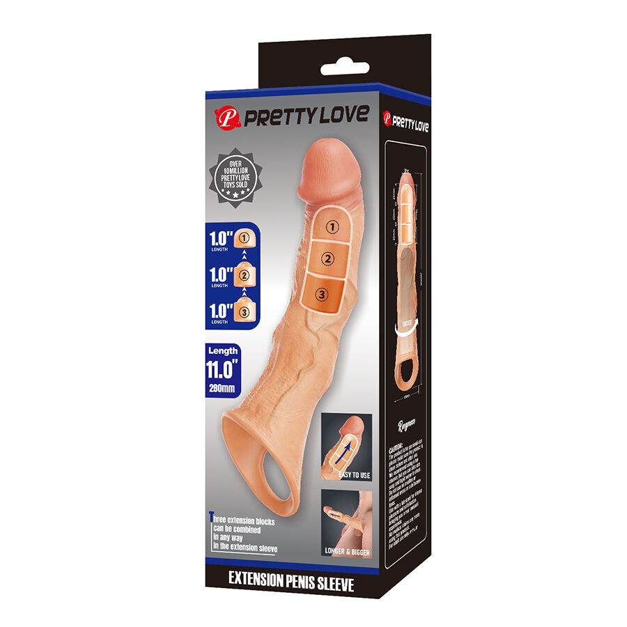 Coque d'extension transparente avec inserts réglables — PRETTY LOVE MALE