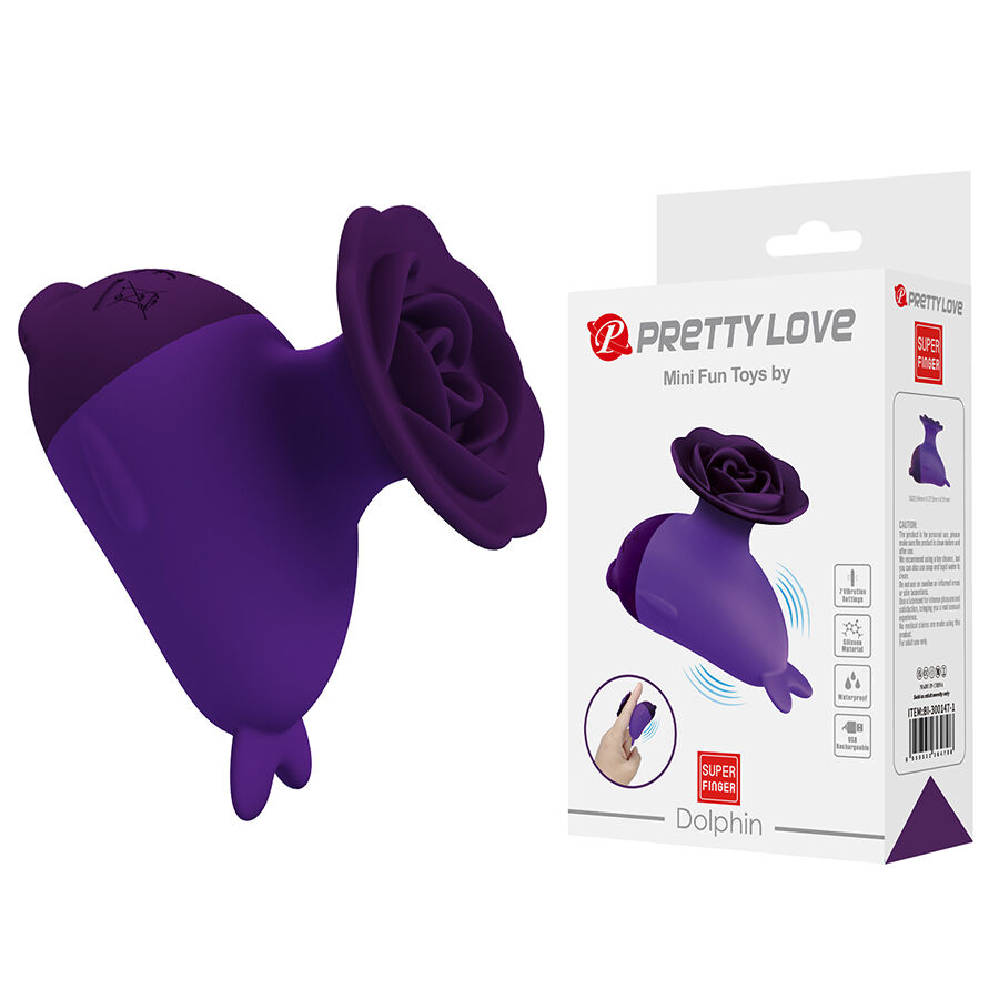 Mini vibromasseur dauphin avec clip — PRETTY LOVE FLIRTATION