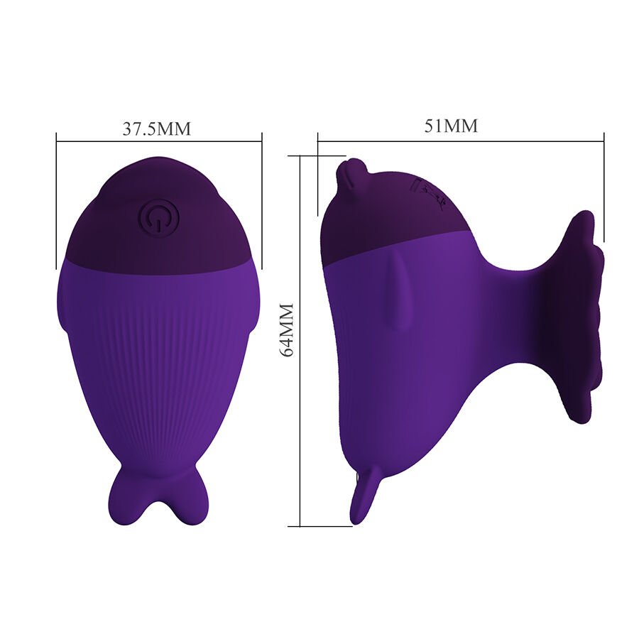 Mini vibromasseur dauphin avec clip — PRETTY LOVE FLIRTATION