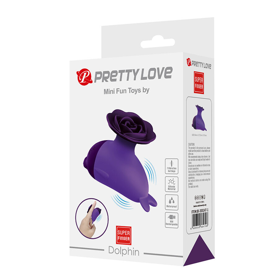 Mini vibromasseur dauphin avec clip — PRETTY LOVE FLIRTATION