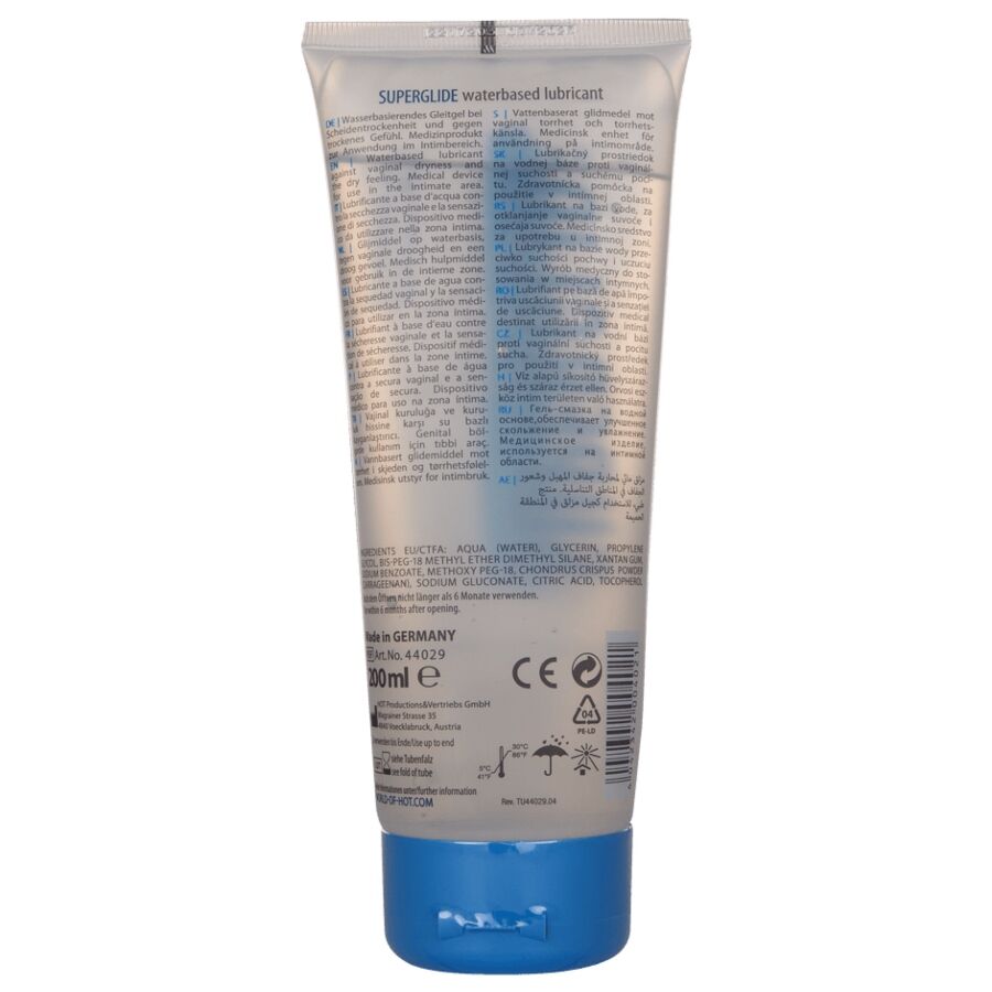 Lubrifiant Superglide Liquid Pleasure à base d'eau — HOT
