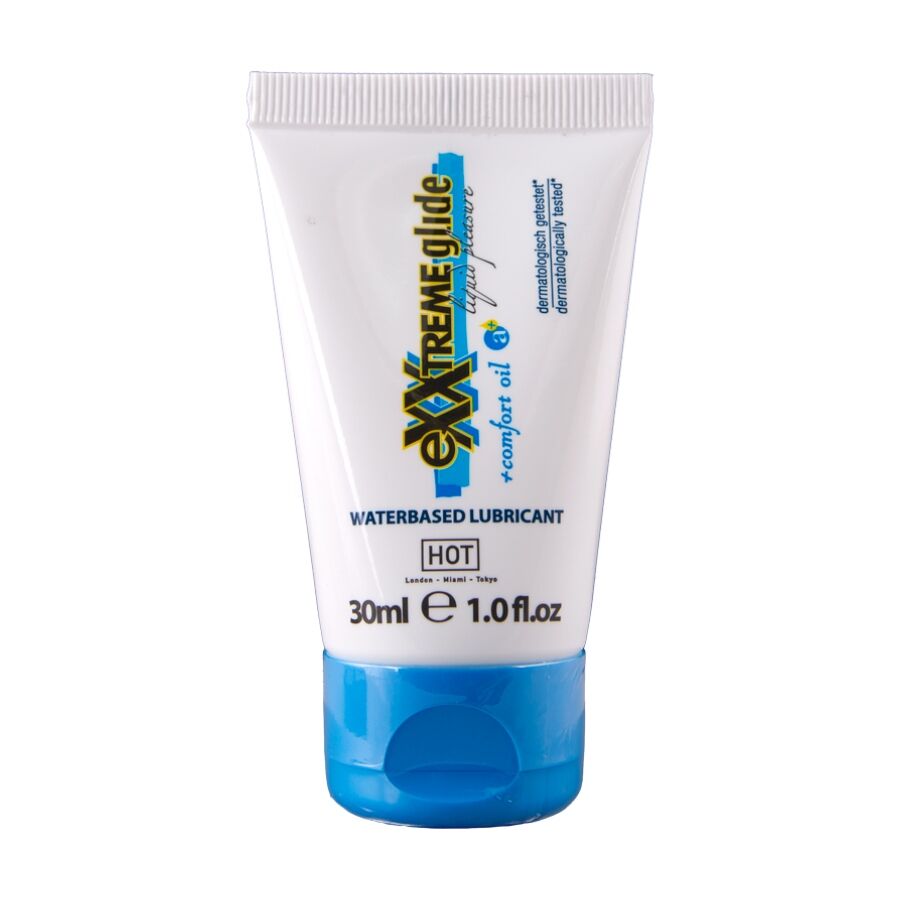 Lubrifiant glisse extrême base d'eau + huile de confort — HOT