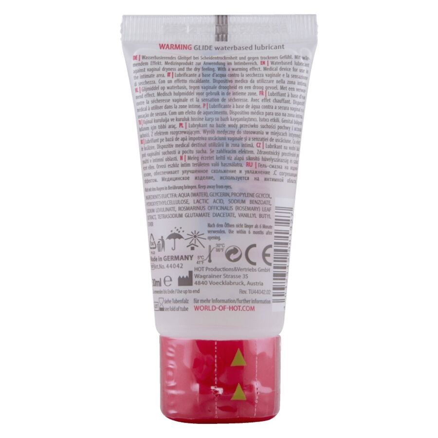 Lubrifiant chauffant liquide à base d'eau 30 ml — HOT