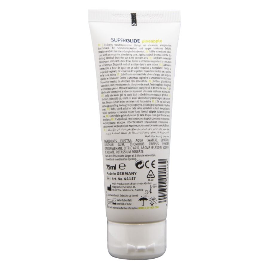 Gel lubrifiant comestible à la saveur d'ananas — HOT