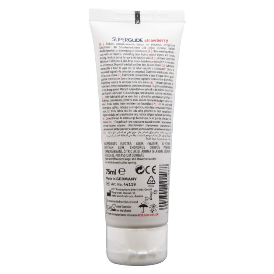 Gel lubrifiant comestible à la fraise — HOT