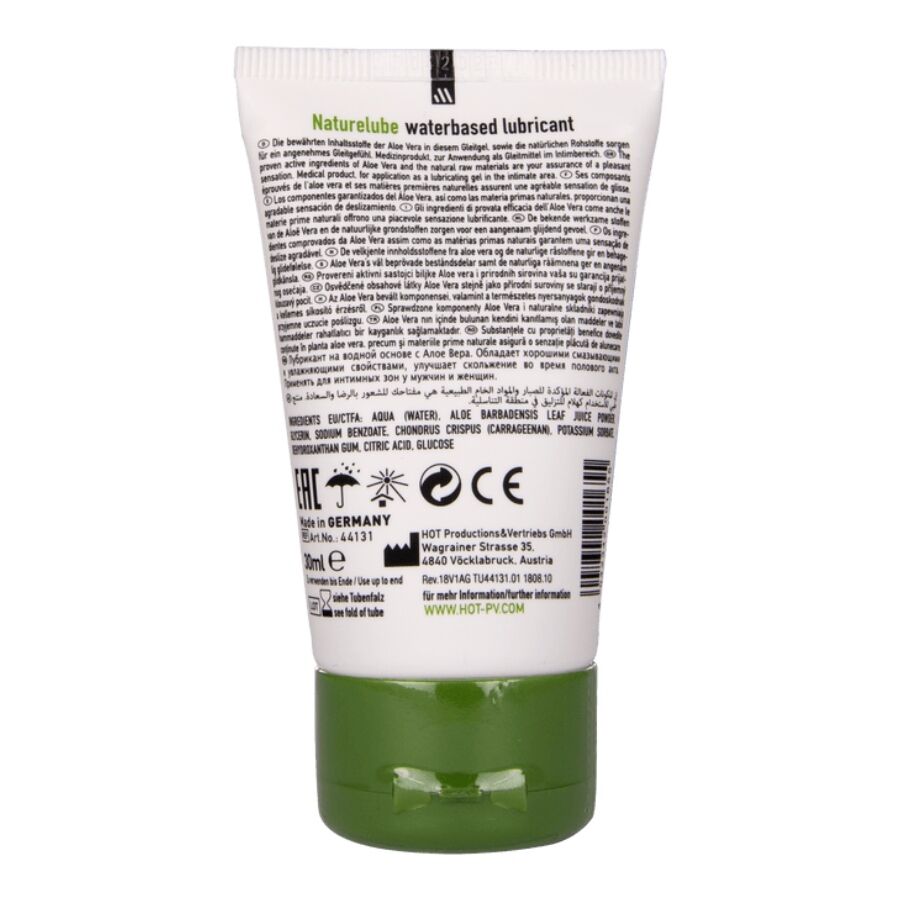 Lubrifiant naturel à base d'eau et d'aloe vera 30 ml — HOT