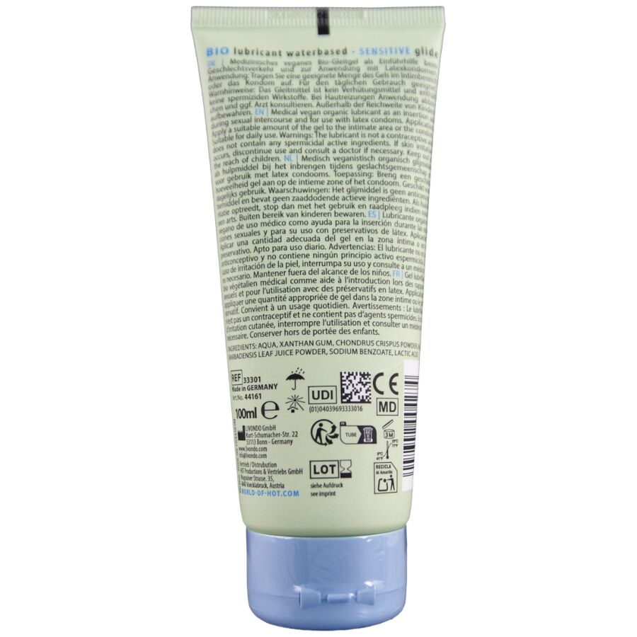 Lubrifiant bio à base d'eau pour peaux sensibles — HOT