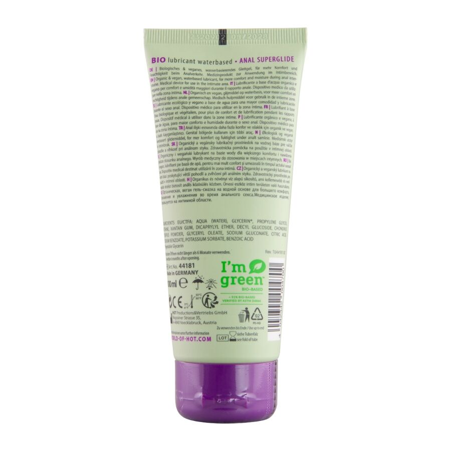 Lubrifiant bio anal à base d'eau longue durée — HOT