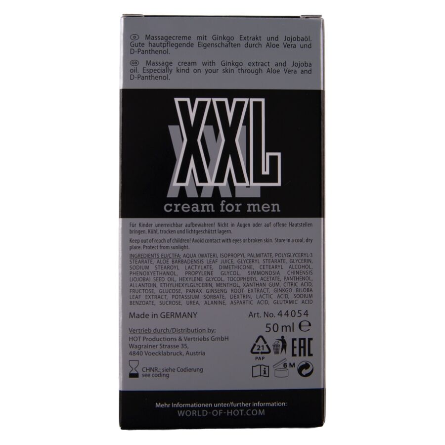 Crème intensité masculine XXL — HOT
