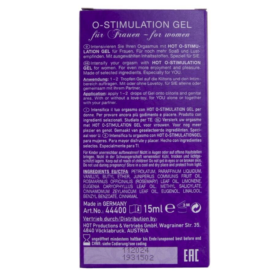 Gel stimulant chauffant intensité orgasmique — HOT