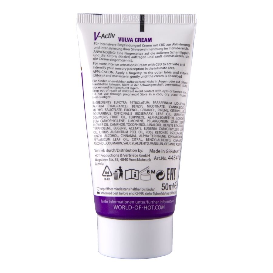Crème vulvaire au CBD pour sensations intenses — HOT