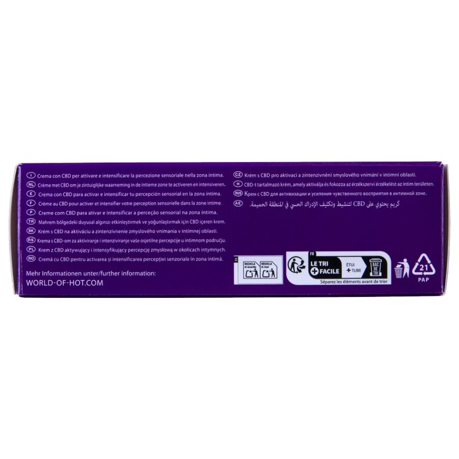 Crème vulvaire au CBD pour sensations intenses — HOT