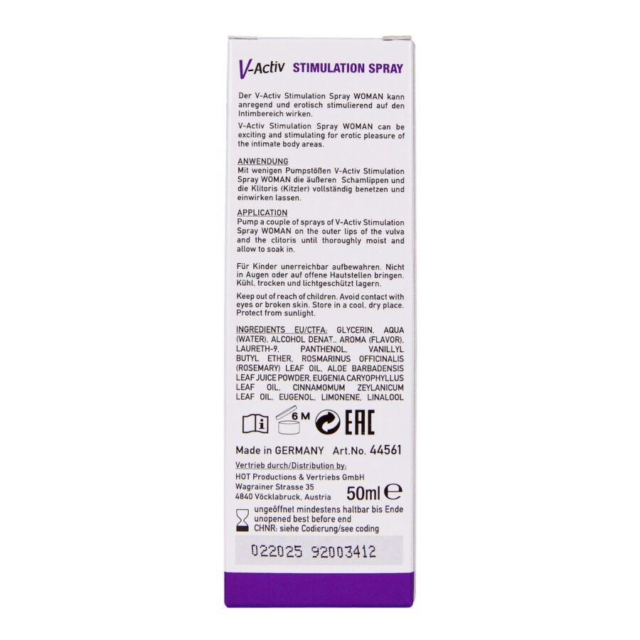 Spray stimulant pour femme à la chaleur subtile — HOT
