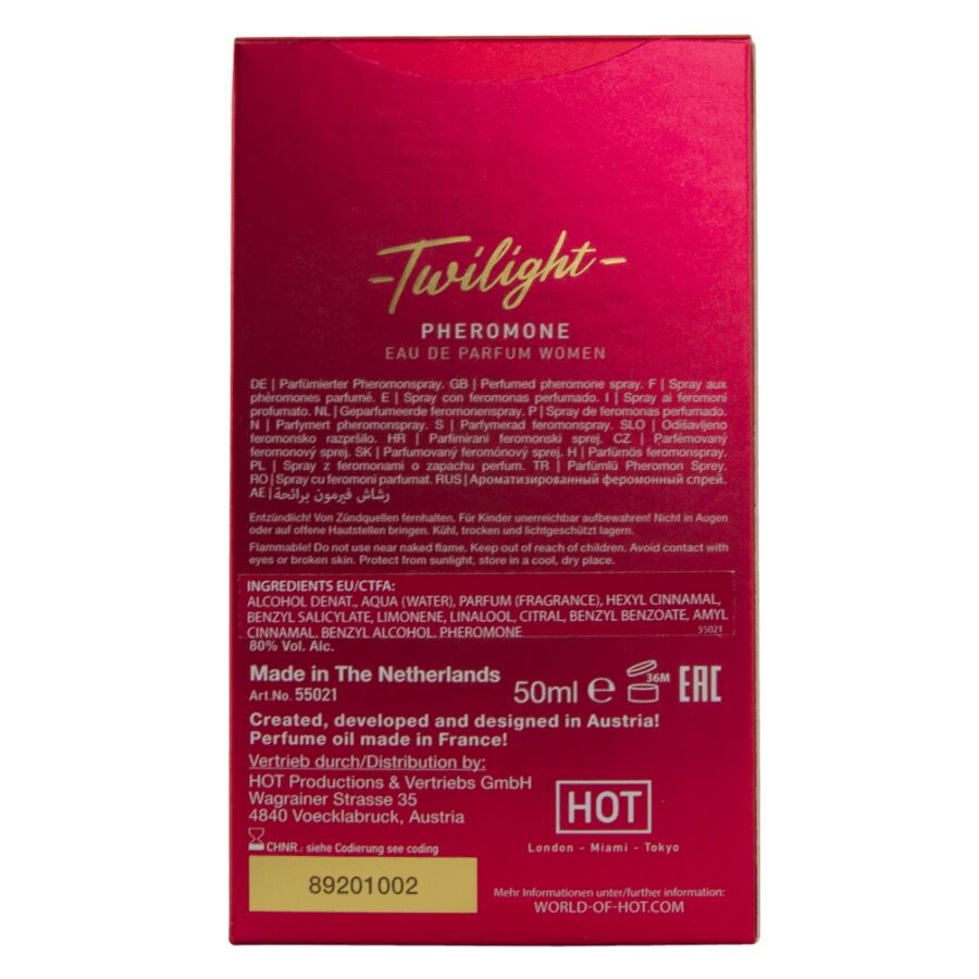 Parfum aux phéromones Twilight pour elle — HOT