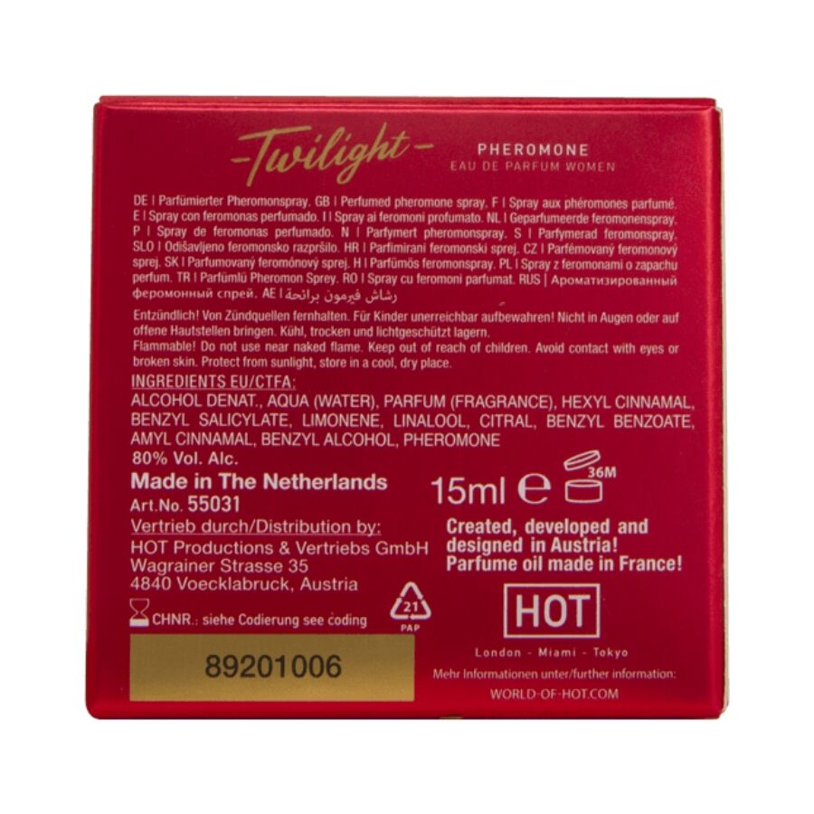 Parfum aux phéromones twilight pour femme — HOT