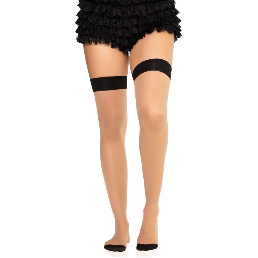 Bas en spandex à couture arrière noirs — LEG AVENUE HOSIERY