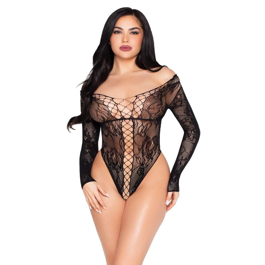 Body en résille et dentelle noire — LEG AVENUE KINK