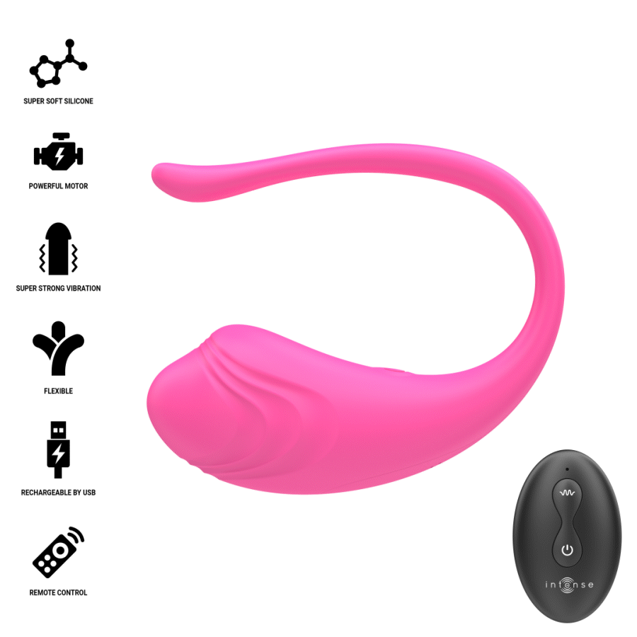 Œuf vibrant télécommandé en silicone — INTENSE REMOTE CONTROL