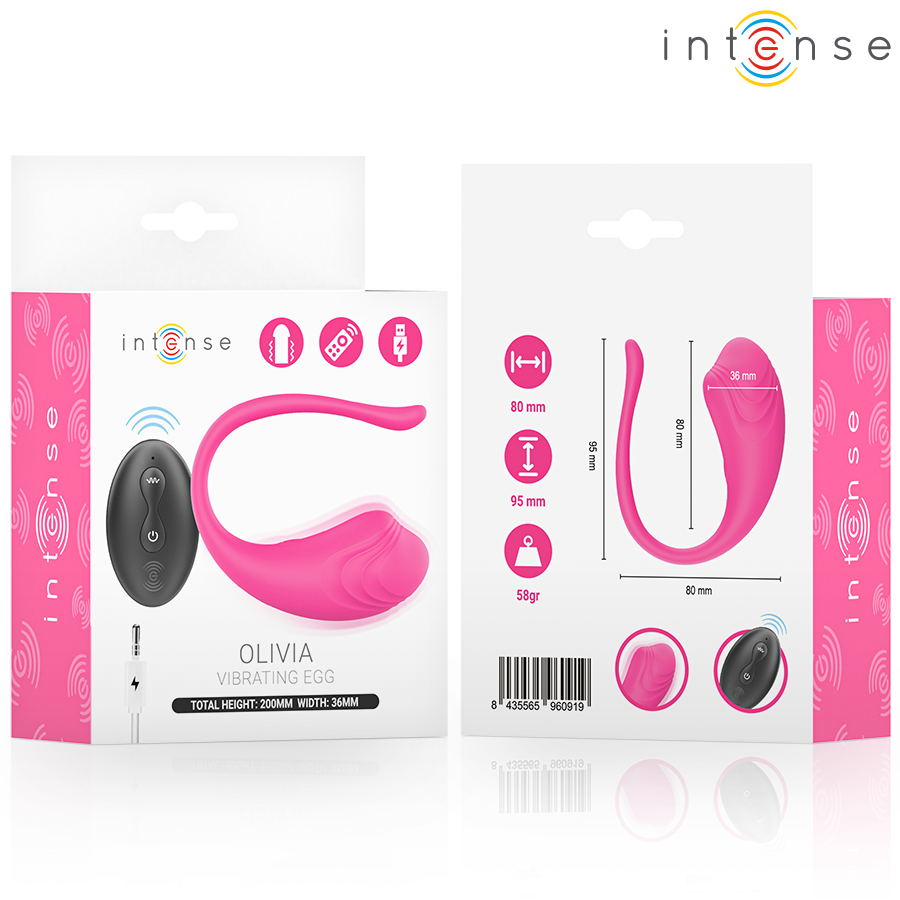 Œuf vibrant télécommandé en silicone — INTENSE REMOTE CONTROL