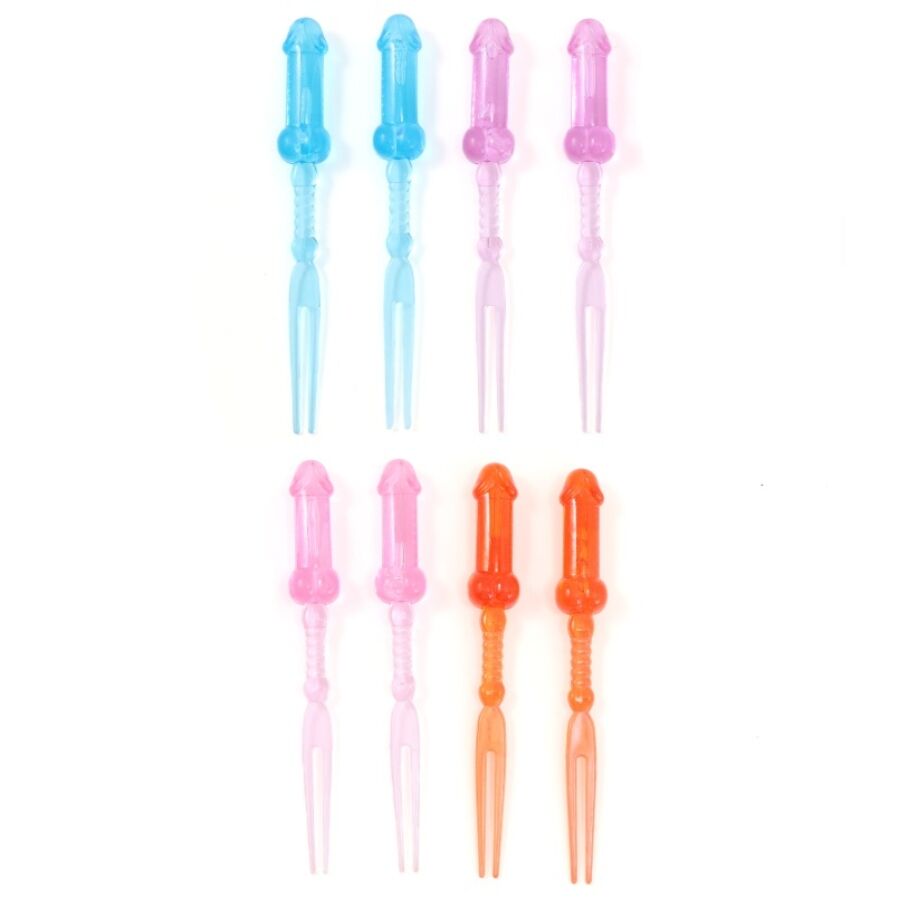 Pics apéritifs espiègles colorés (lot de 8) — DIABLO PICANTE