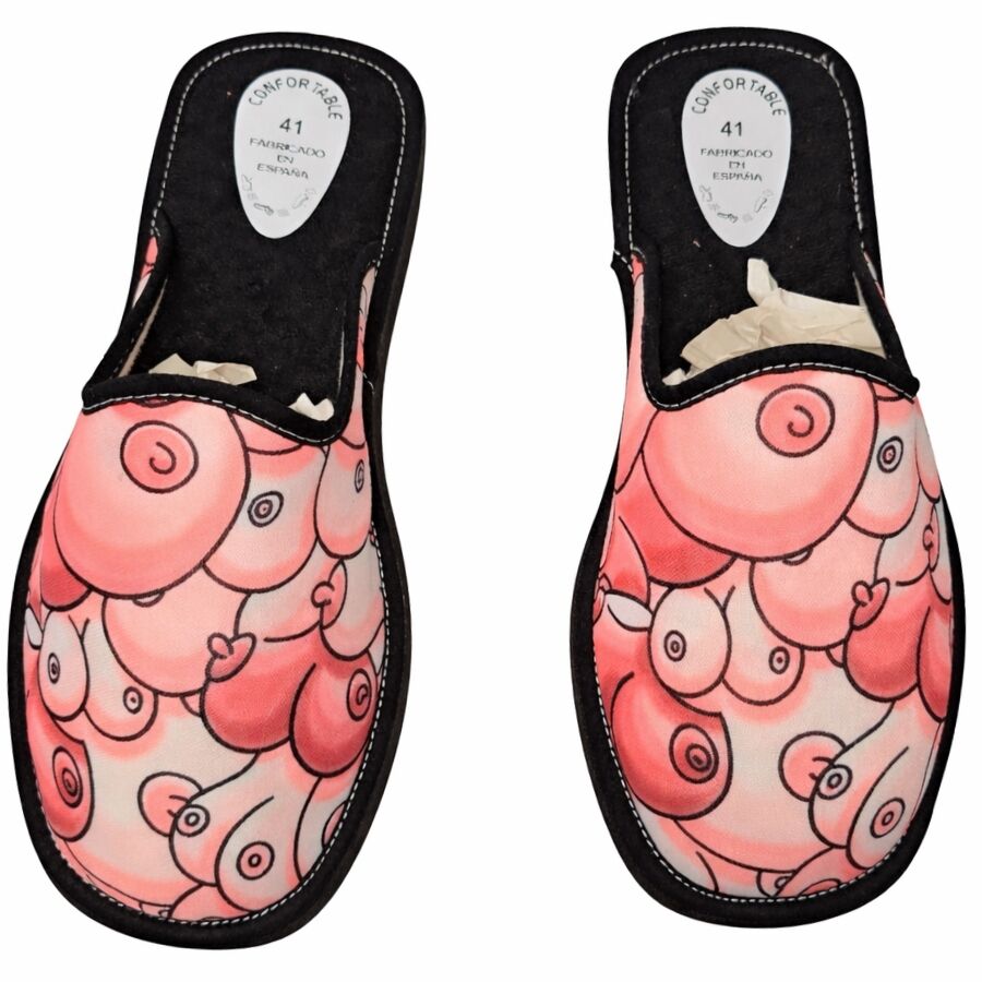 Pantoufles poitrine coquines taille moyenne — DIABLO PICANTE