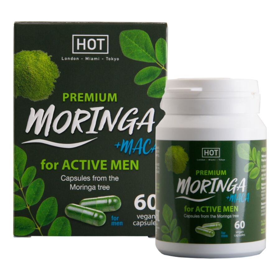 Complément alimentaire pour hommes à la Moringa, Maca et Tribulus — HOT