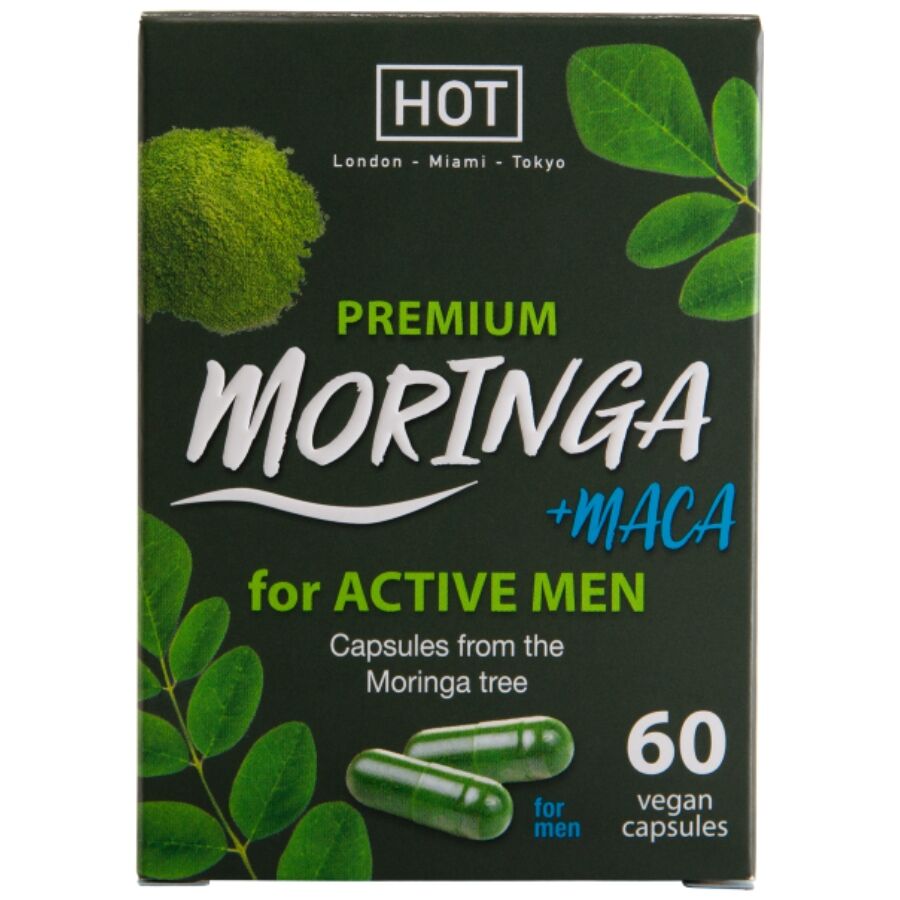 Complément alimentaire pour hommes à la Moringa, Maca et Tribulus — HOT