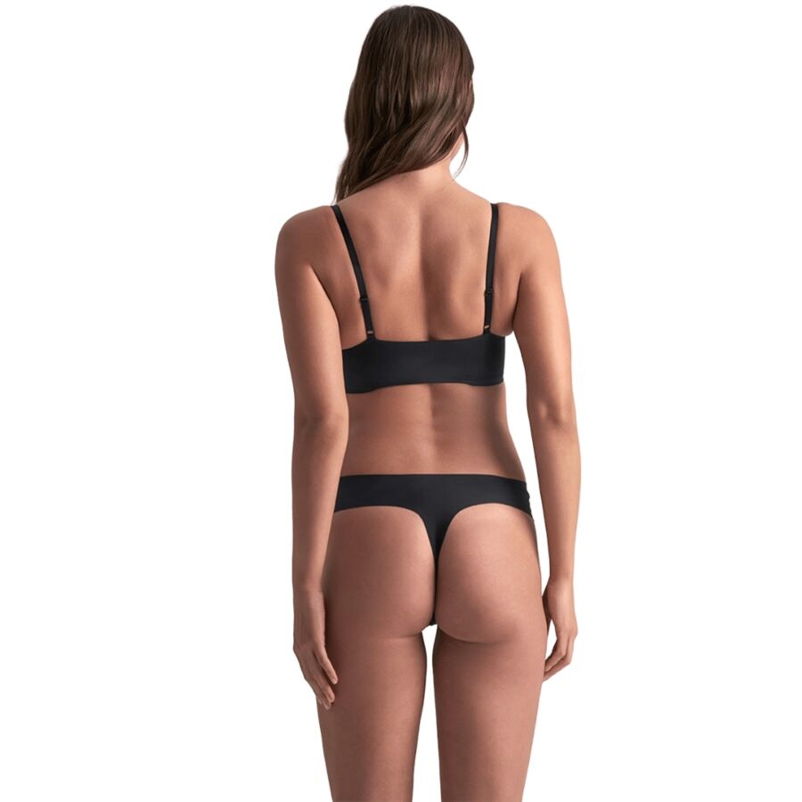 BYE-BRA - PACK 2 TANGAS INVISIBLES BEIGE Y NEGRO TALLA M