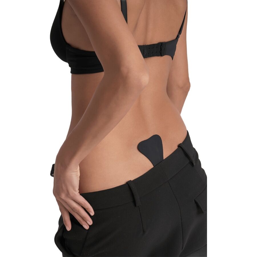 Tanga adhésif invisible noir taille unique — BYE BRA - UNDERWEAR