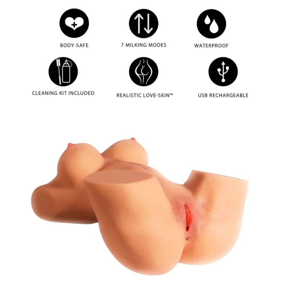 Ultra-Realistic Female Masturbation Torso with Suction Feature — HIDDEN DESIRE