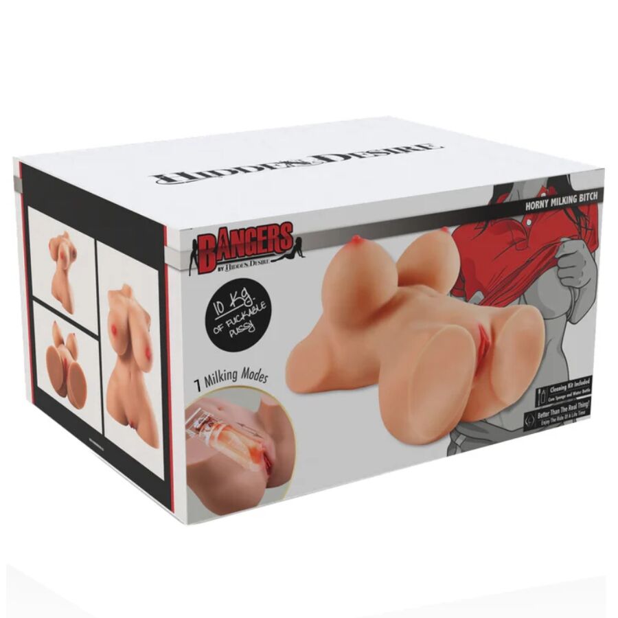 Masturbateur torse féminin réaliste avec aspiration 7 modes — HIDDEN DESIRE