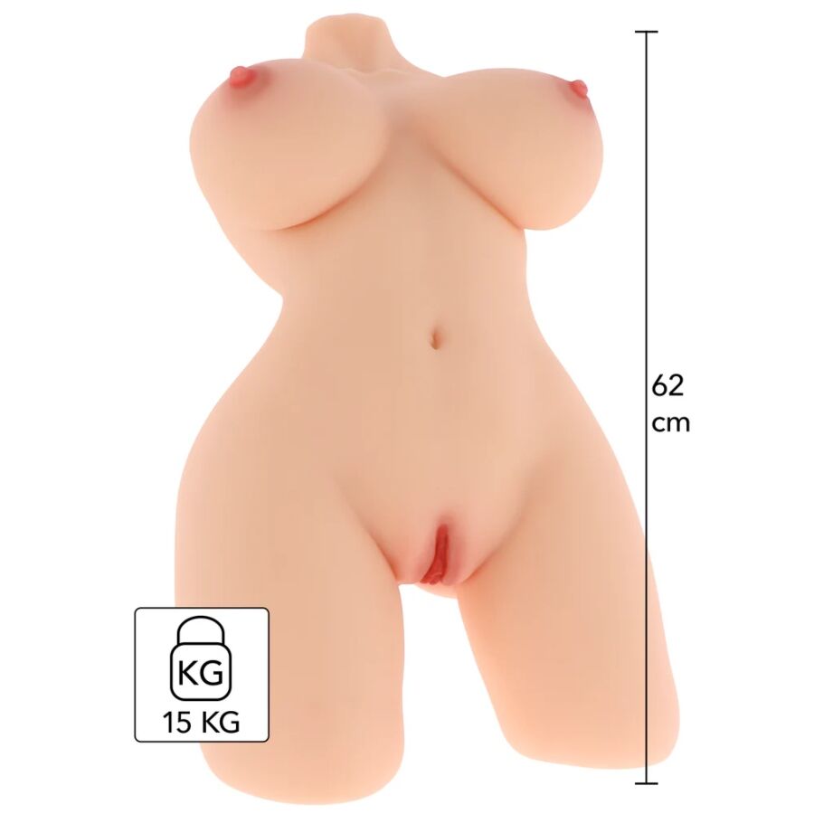 Torso masturbador hiperrealista de doble entrada — HIDDEN DESIRE